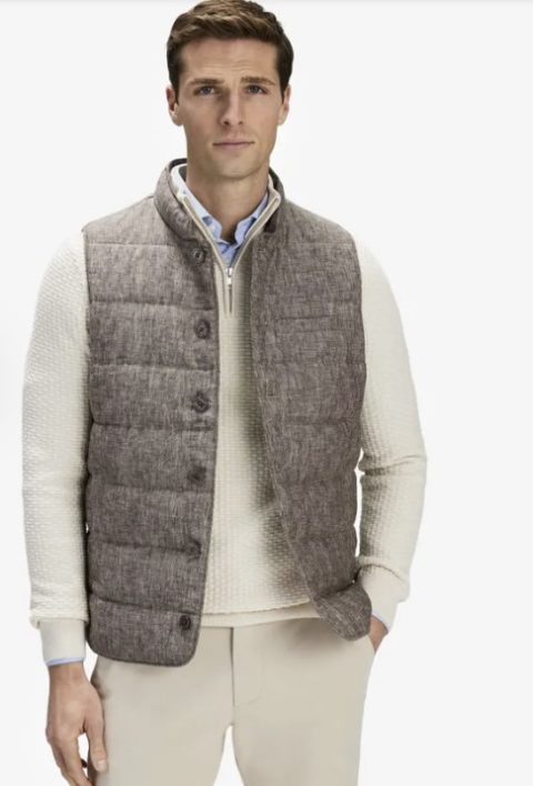John Henric Linen Vest