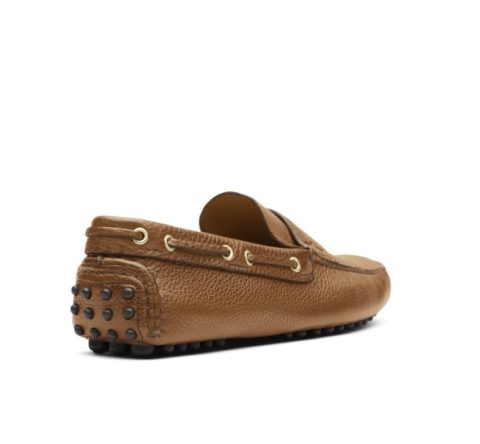The Original Car Shoe Soft Grained Leather Driving Shoes Hazelnut Brown