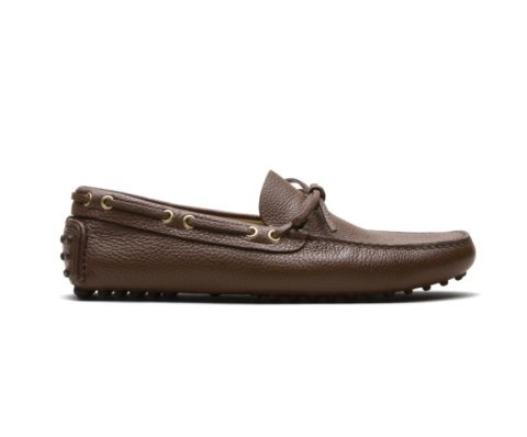 The Original Car Shoe Soft Grained Leather Driving Shoes Hazelnut Brown