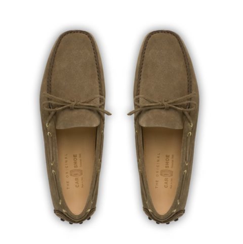 The Original Car Shoe Suede Driving Shoes Light Brown