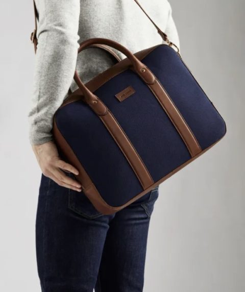 John Henric Blue Laptop Bag Tore