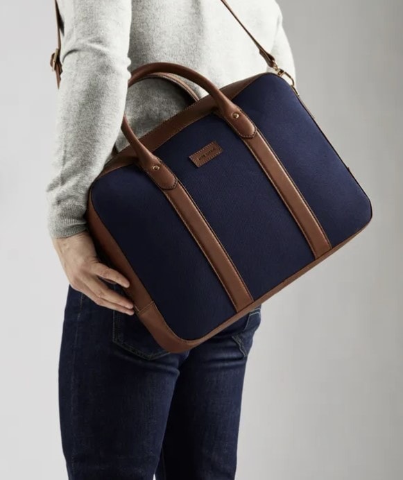 John Henric Blue Laptop Bag Tore