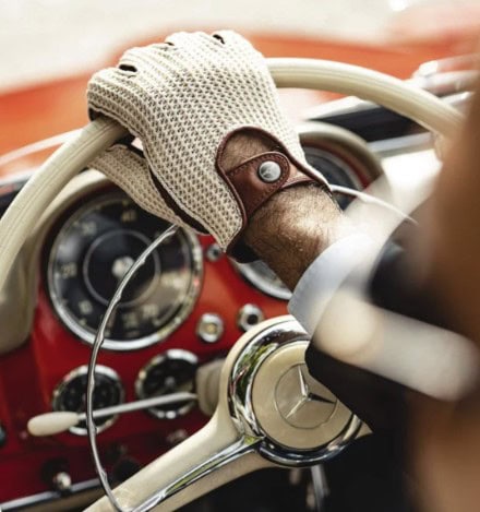 Heritage Stringback Driving Gloves Cognac